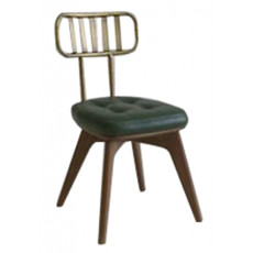 ΕΡΑΤΩ-Μ-U καρέκλα ξύλινη-μεταλλική με ταπετσαρία ΧΡΩΜΑ ΕΠΙΛΟΓΗΣ, 57x52x87