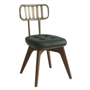 ΕΡΑΤΩ-Μ-U καρέκλα ξύλινη-μεταλλική με ταπετσαρία ΧΡΩΜΑ ΕΠΙΛΟΓΗΣ, 57x52x87