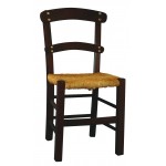 ΚΡΗΤΗΣ-Α καρέκλα με σκελετός ξύλινο ΚΑΡΥΔΙ με ψάθα, 39x40x91