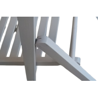 01-BAS καρέκλα πτυσσόμενη ξύλινη WHITE WASH / 43x47xH79