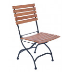 HAVANA-C καρέκλα κήπου μεταλλική με ξύλο, 45x45x90