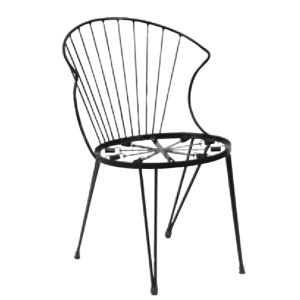 155501 καρέκλα κήπου μεταλλική ΧΡΩΜΑ ΕΠΙΛΟΓΗΣ, 51x50xH77