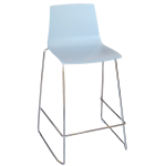 SPIDER FIX σκαμπό ψηλό polycarbonate ΓΚΡΙ, 50x47x98h