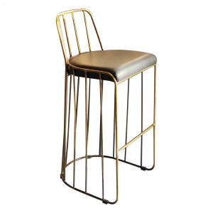 TS-326 σκαμπό ψηλό μεταλλικό με ταπετσαρία ΧΡΩΜΑ ΕΠΙΛΟΓΗΣ, 44x55xH100