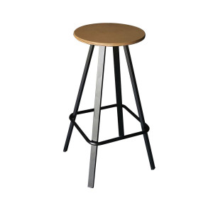 TS-382 σκαμπό ψηλό μεταλλικό με ΚΑΘΙΣΜΑ & ΧΡΩΜΑ ΕΠΙΛΟΓΗΣ, 42x42x73