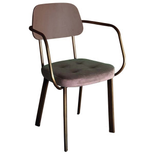 TS-417P πολυθρόνα εξοπλισμού μεταλλική με ταπετσαρία ΧΡΩΜΑ ΕΠΙΛΟΓΗΣ, 60x54xΗ79