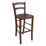 42-AA σκαμπό ψηλό ξύλινο ΚΑΡΥΔΙ κάθισμα ΞΥΛΟ, 41x44x102/H73