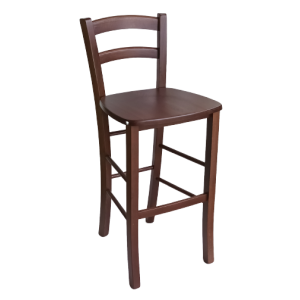 42-AA σκαμπό ψηλό ξύλινο ΚΑΡΥΔΙ κάθισμα ΞΥΛΟ, 41x44x102/H73