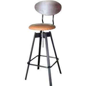 TS-488 σκαμπό ψηλό μεταλλικό ρυθμιζόμενo ΧΡΩΜΑ & ΤΑΠΕΤΣΑΡΙΑ ΕΠΙΛΟΓΗΣ, 38x45xΗ99/115