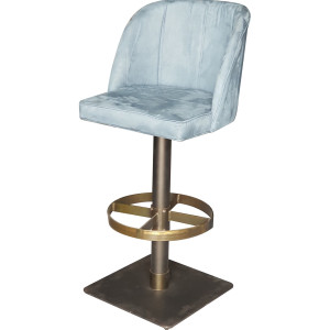 TS-529 σκαμπό ψηλό μεταλλικό με ταπετσαρία ΧΡΩΜΑ ΕΠΙΛΟΓΗΣ, 50x46xH105