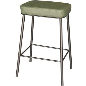 TS-590 σκαμπό ψηλό μεταλλικό με ταπετσαρία ΧΡΩΜΑ ΕΠΙΛΟΓΗΣ, 42x35xH75