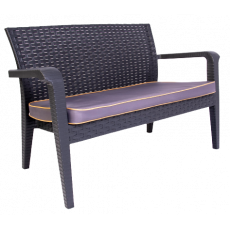 ALASKA-Κ καναπές κήπου polypropylene ΑΝΘΡΑΚΙ, 125x62x81 ALASKA-Κ καναπές κήπου polypropylene ΑΝΘΡΑΚΙ, 125x62x81