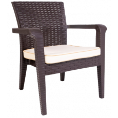 ALASKA-P πολυθρόνα κήπου polypropylene ΚΑΦΕ, 62x66x80 ALASKA-P πολυθρόνα κήπου polypropylene ΚΑΦΕ, 62x66x80