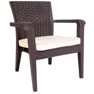 ALASKA-P πολυθρόνα κήπου polypropylene ΚΑΦΕ, 62x66x80