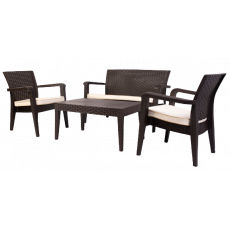 ALASKA-SET σετ κήπου polypropylene ΚΑΦΕ, 71x60x81+127x60x81+90x55x45 ALASKA-SET σετ κήπου polypropylene ΚΑΦΕ, 71x60x81+127x60x81+90x55x45