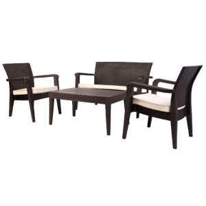 ALASKA-SET σετ κήπου polypropylene ΚΑΦΕ, 71x60x81+127x60x81+90x55x45