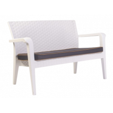 ALASKA-Κ καναπές κήπου polypropylene ΛΕΥΚΟ, 125x62x81 ALASKA-Κ καναπές κήπου polypropylene ΛΕΥΚΟ, 125x62x81