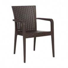 ALBERTA πολυθρόνα κήπου polypropylene καφέ 57x58x87 ALBERTA πολυθρόνα κήπου polypropylene ΚΑΦΕ, 57x58x87