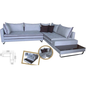 SANDRA καναπές οικιακού χώρου,280x250x95cm