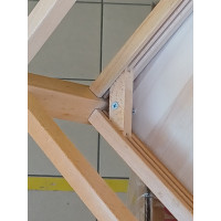 ARTE POVERA καρέκλα τραπεζαρίας ξύλινη ΦΥΣΙΚΟ με κάθισμα ΞΥΛΟ / 43x45xH90