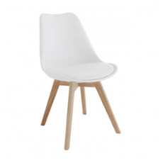 BERG-PP-W καρέκλα polypropylene ΛΕΥΚΗ, 52x49x82