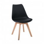 BERG-PP-W καρέκλα polypropylene ΜΑΥΡΗ, 52x49x82