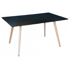 BERT-T τραπέζι ενιαίου χώρου ξύλινo ΜΑΥΡΟ, 90x140xH75