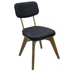 CRAZY-CH καρέκλα με σκελετός ξύλινο σε ΧΡΩΜΑ & ΚΑΘΙΣΜΑ ΕΠΙΛΟΓΗΣ, 45x55x90