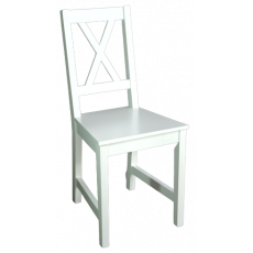 DAISY καρέκλα ξύλινη ΛΑΚΑ ΛΕΥΚΗ, 40x50x87 DAISY καρέκλα ξύλινη ΛΑΚΑ ΛΕΥΚΗ, 40x50x87