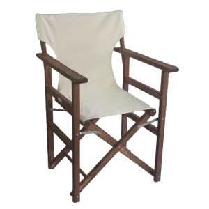 DIRECTOR-ECO πολυθρόνα σκηνοθέτη ξύλινη εμποτισμού ΚΑΡΥΔΙ / 58x55xH90