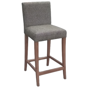 ΕΛΕΝΑ-Σ-ΜΠ σκαμπό ψηλό ξύλινο ΧΡΩΜΑ ΞΥΛΟΥ & ΤΑΠΕΤΣΑΡΙΑΣ ΕΠΙΛΟΓΗΣ, 44x35xΗ109 