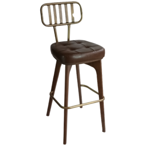 ERATO-ST σκαμπό ψηλό ξύλινο με ταπετσαρία ΧΡΩΜΑ ΕΠΙΛΟΓΗΣ, 40x50x108/78