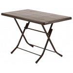 FOLDING TABLE τραπέζι κήπου μεταλλικό-πλαστικό ΚΑΦΕ, 68x118xh75