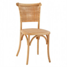 0605365 καρέκλα με σκελετός ξύλινο σε χρώμα ΦΥΣΙΚΟ, 49x54x89