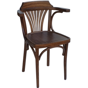 HARPER-AR πολυθρόνα εσωτερικού χώρου ξύλινη ΚΑΡΥΔΙ / 55x42xΗ89