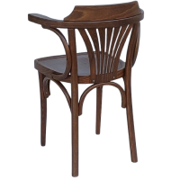 HARPER-AR πολυθρόνα εσωτερικού χώρου ξύλινη ΚΑΡΥΔΙ / 55x42xΗ89