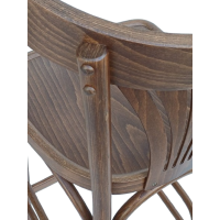 HARPER-ST σκαμπό ψηλό εσωτερικού χώρου ξύλινο ΚΑΡΥΔΙ / 43x45xH110