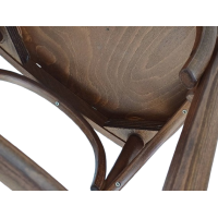 HARPER-ST σκαμπό ψηλό εσωτερικού χώρου ξύλινο ΚΑΡΥΔΙ / 43x45xH110