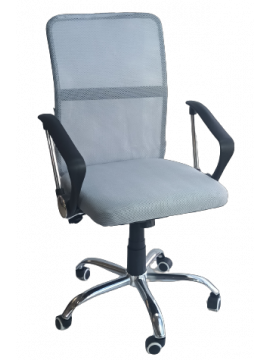 HC-B17Α πολυθρόνα γραφείου ύφασμα mesh ΓΚΡΙ, 61x51x93/103