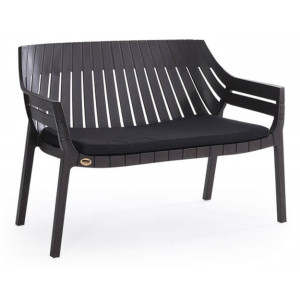 HILTON-Κ καναπές κήπου polypropylene ΑΝΘΡΑΚΙ, 119x67xH82