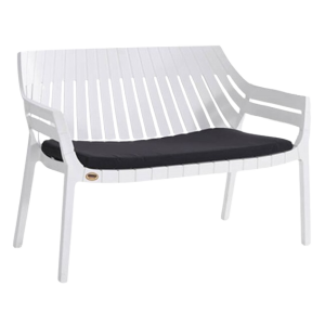 HILTON-Κ καναπές κήπου polypropylene ΛΕΥΚΟ, 119x67xH82