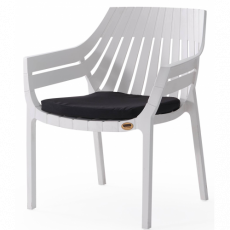 HILTON-P πολυθρόνα κήπου polypropylene ΛΕΥΚΟ, 70x66xH82 HILTON-P πολυθρόνα κήπου polypropylene ΛΕΥΚΟ, 70x66xH82
