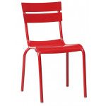 RIVOLI-C καρέκλα κήπου αλουμινίου ΚΟΚΚΙΝΗ, 47x51x80