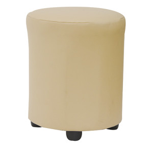 GIANNA-ΣΤΡΟΓΓΥΛΟ σκαμπό χαμηλό ντυμένο ΤΑΠΕΤΣΑΡΙΑ ΕΠΙΛΟΓΗΣ, Φ35xH45 