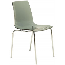 LOLLIPOP-4P καρέκλα polycarbonate διαφ. ΓΚΡΙ, 44x46x87 LOLLIPOP-4P καρέκλα polycarbonate διαφ. ΓΚΡΙ, 44x46x87