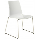 LOLLIPOP SLITTA καρέκλα polycarbonate gloss ΛΕΥΚΟ, 48x54x87