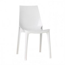VANITY-C καρέκλα polycarbonate ΛΕΥΚΗ, 49x55x88h