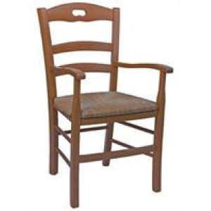 SAVOY-47PB πολυθρόνα ξύλινη ΜΕΛΙ, 59x57xΗ98