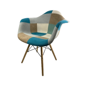 KEAMES-ARMS-PA-W πολυθρόνα ξύλο-μέταλλο patch ΒΕΡΑΜΑΝ, 97x67x63