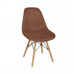 KEAMES-CH-FA-W καρέκλα ξύλινη με ταπετσαρία ύφασμα ΚΑΦΕ, 47x52x84